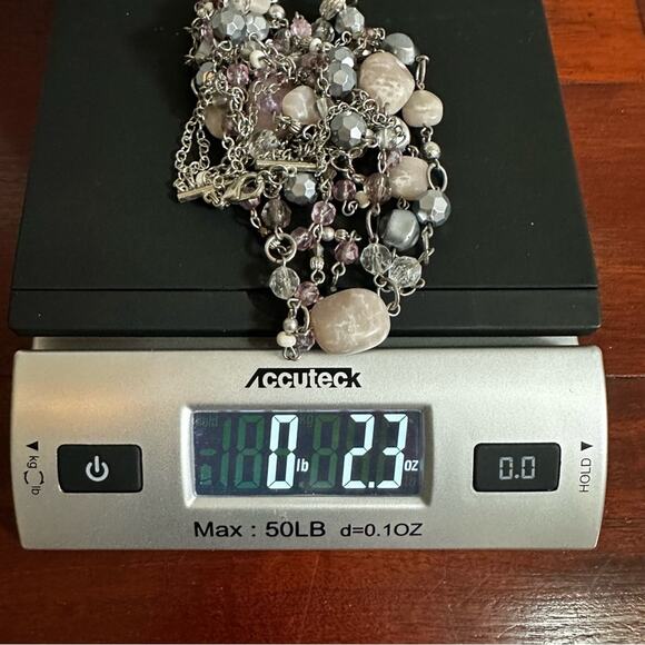 Lia Sophia Sugar Plum Necklace Multi Strand Layered Statement Jewelry - Picture 6 of 9